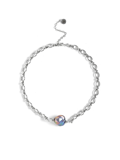 Колье "Petrol chain " Silver