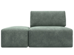 Модули диван и пуф Лига-060 НПБ, BRUT 08 зеленый, Велюр, 129604