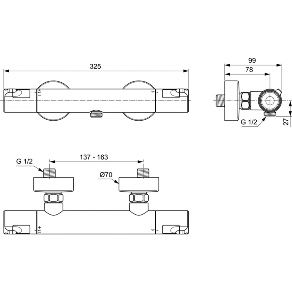 Смеситель Ideal Standard A7214AA для душа