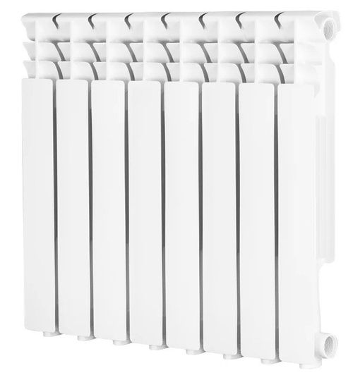 Радиатор алюминиевый Evolution EvA500 боковое подключение белый 8 секций