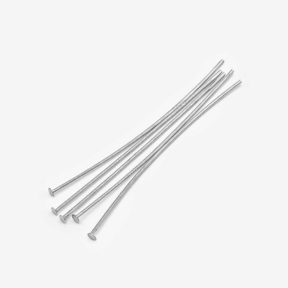 Пины со шляпкой средней жесткости, 50*0,6мм, родирование