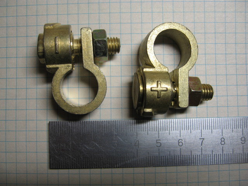 Зажимы для  клемм  аккумулятора