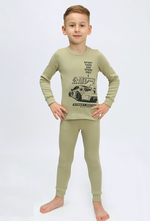 Пижама для мальчиков "Амурчик-1" р.110, Хаки (Ивашка)