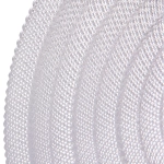 Салфетка на стол 38см «Узор» плетеная, цвет серебро