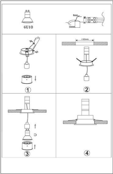 Встраиваемый светильник Lucide Embed 22958/01/30