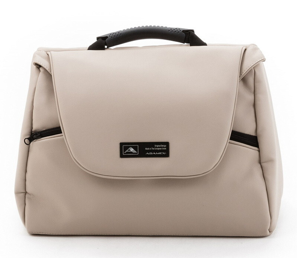 Детская коляска Adamex Nola Deluxe 2 в 1 N-SA07 (СВ.БЕЖ. КОЖА)