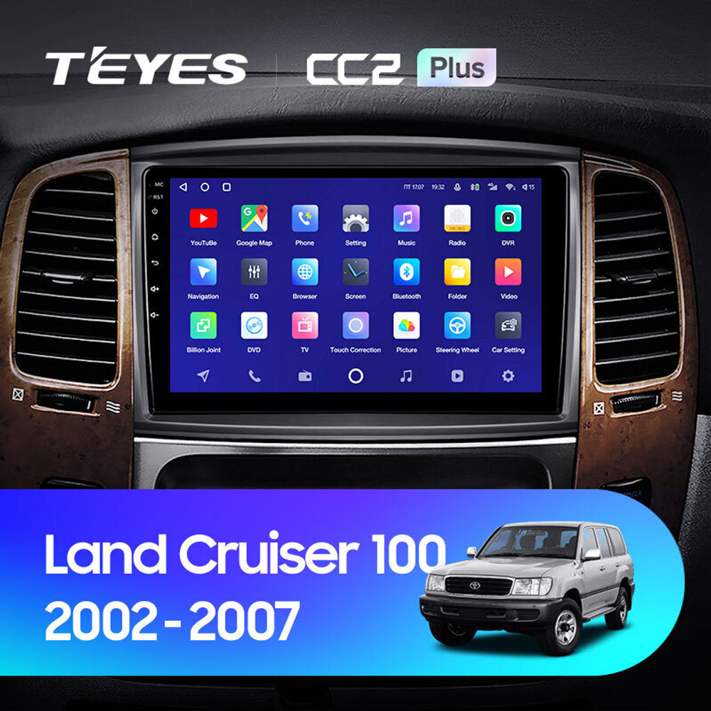 Teyes CC2 Plus 10,2"для Toyota Land Cruiser 100, Lexus LX 2002-2007