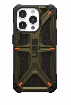Чехол Uag Monarch для iPhone 15 Pro 6.1", цвет зеленый (Kevlar Element Green)