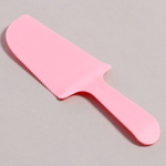 Набор посуды одноразовой для торта на 6 персон, розовый