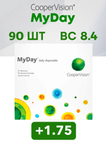 Однодневные контактные линзы MyDay daily disposable (уп. 90 линз)