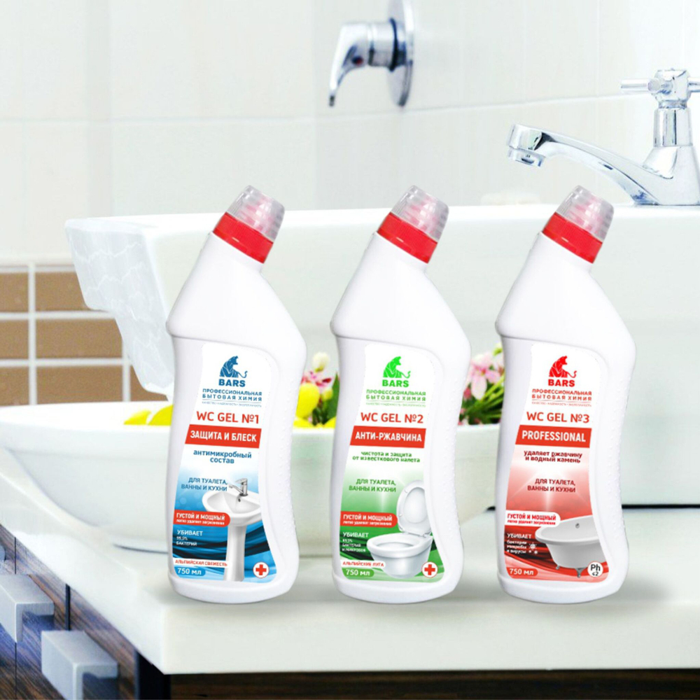 Чистящее средство BARS WC GEL №3 (Professional) 750мл