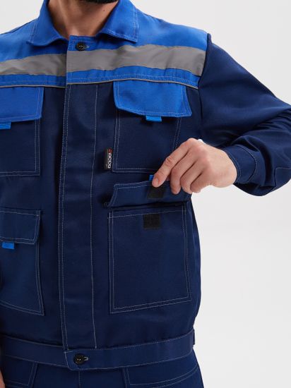 Костюм "Нова" полукомбинезон (т.синий/василек)