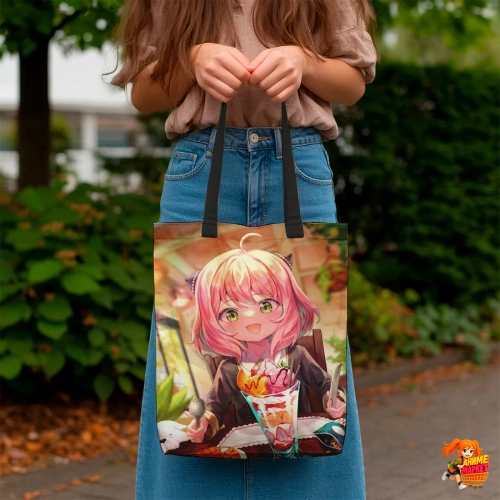 Сумка шоппер с принтом Семья шпиона