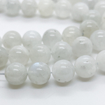 Лунный камень бусины, диаметр 10,2-10,4 мм, цена за 9 шт (1/4 нити)