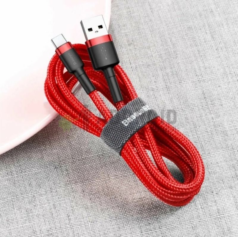 Кабель Baseus USB - USB Type-C 3А 1м (CATKLF-B09) Красный