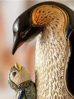 De Rosa Rinconada Статуэтка Пингвин с пингвиненком