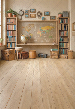 Кабинет №5 старшие классы светлый - фон неопреновый