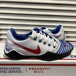 Обувь для фехтования NIKE BALLESTRA 2 белые , синий красный