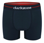 Темно-синие классические трусы-боксеры с пришивной резинкой (Размер: L) (Цвет: темно-синий)