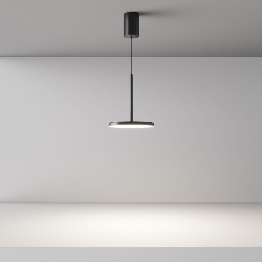 Светильник подвесной светодиодный Maytoni Plato P076PL-L12W4K-B