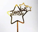 Топпер  "Happy Birthday" Звезды