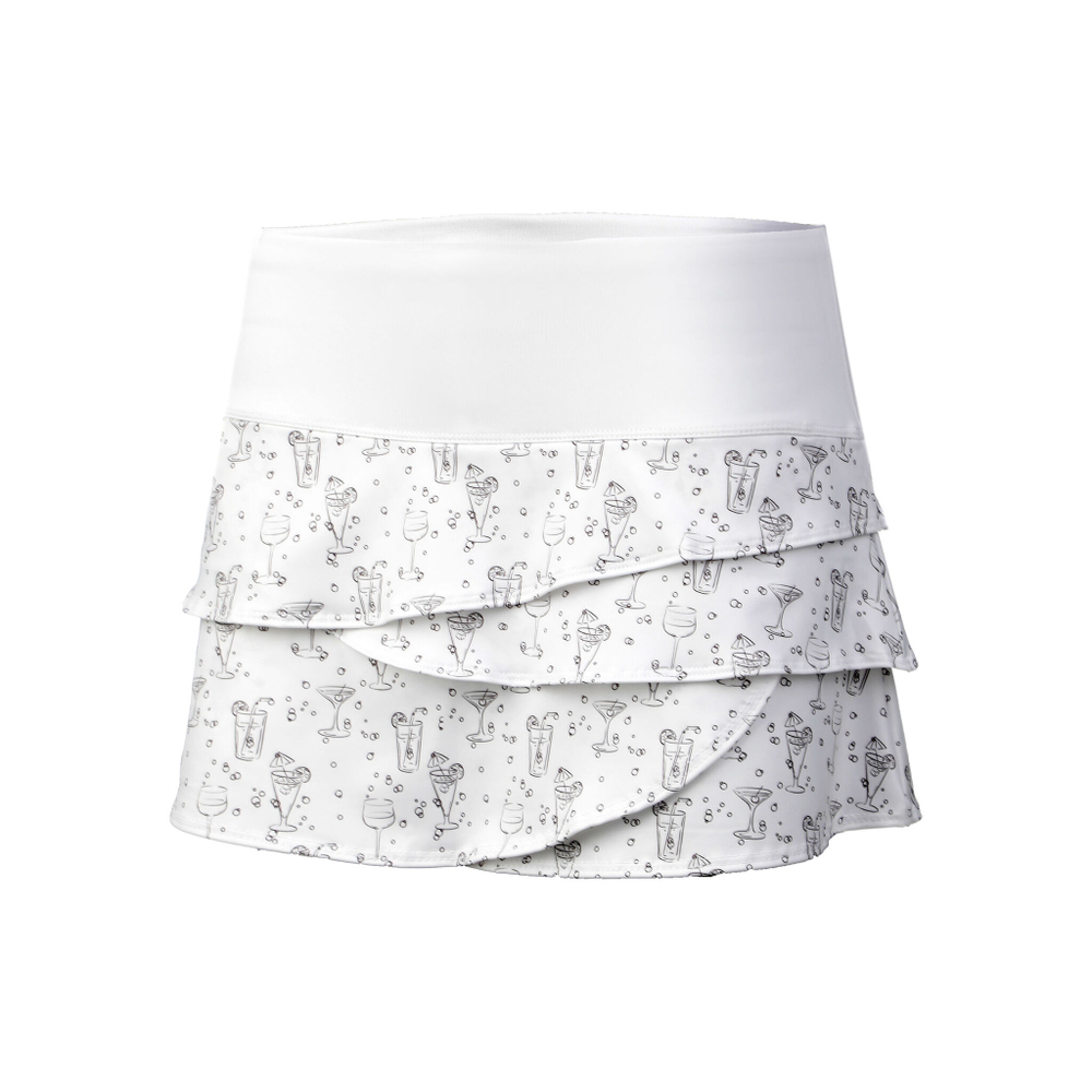 Женская теннисная юбка Lucky in Love Fiesta Scallop Skirt Women - White
