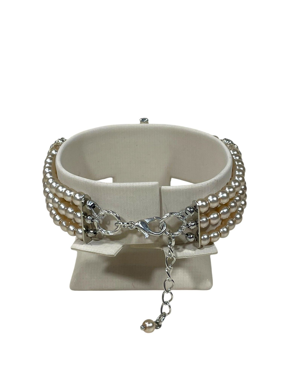 Браслет жемчужный с фианитами