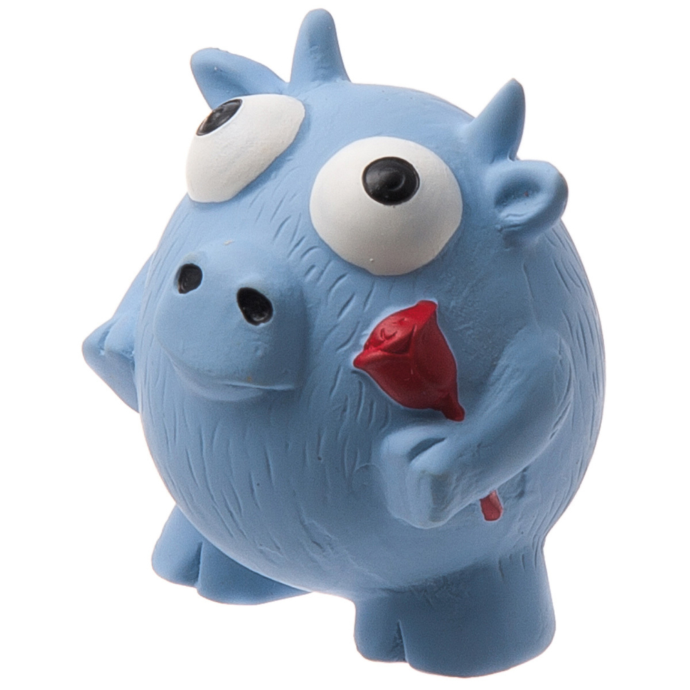 ZOOONE Игрушка латексная для собак "Корова", 7,5 см