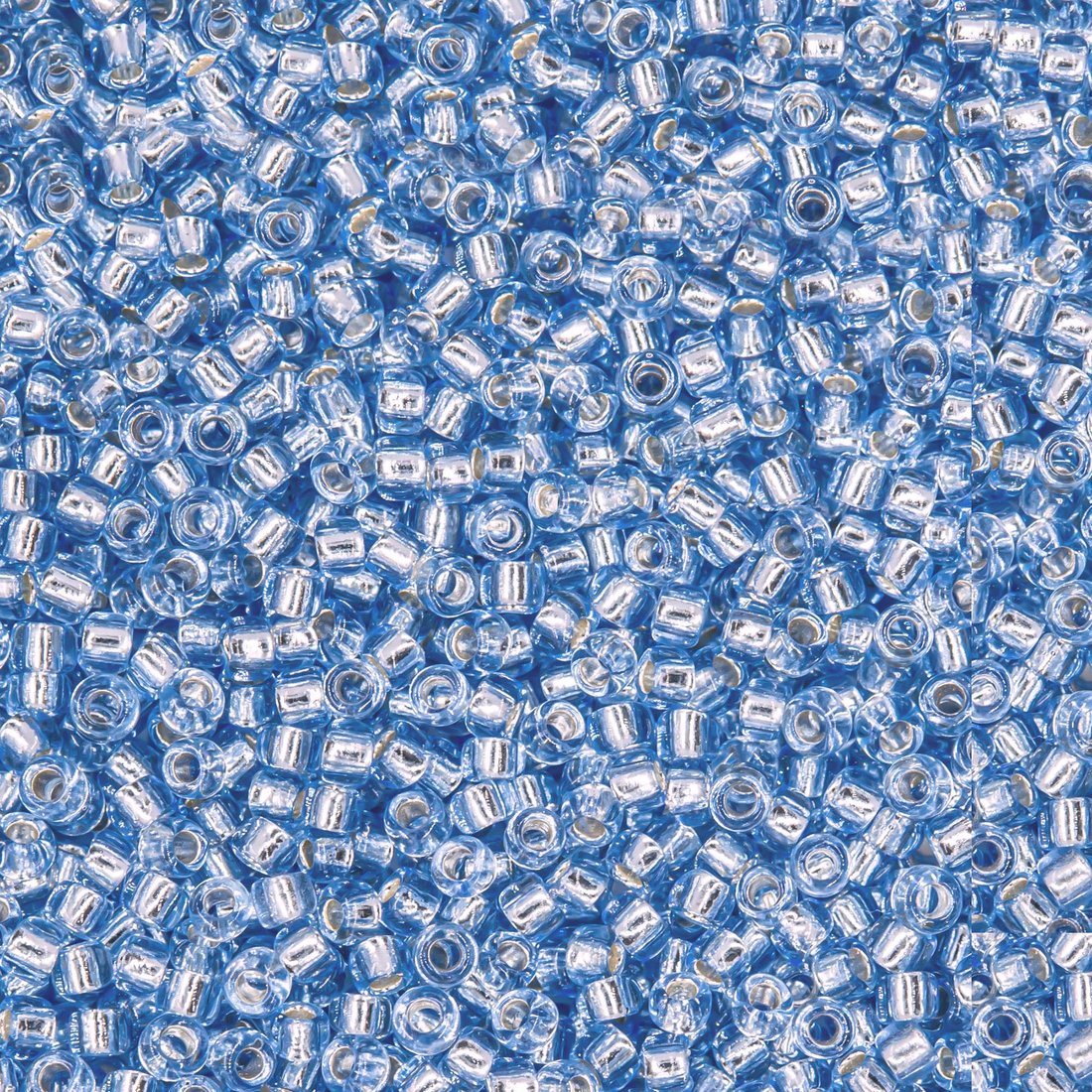 Японский бисер TOHO Round 15/0 (№33), с внутренним серебрением, прозрачный