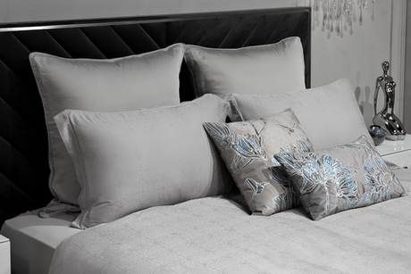 Постельное белье 1.5 спальное Garda Decor Муар оливковое бамбук