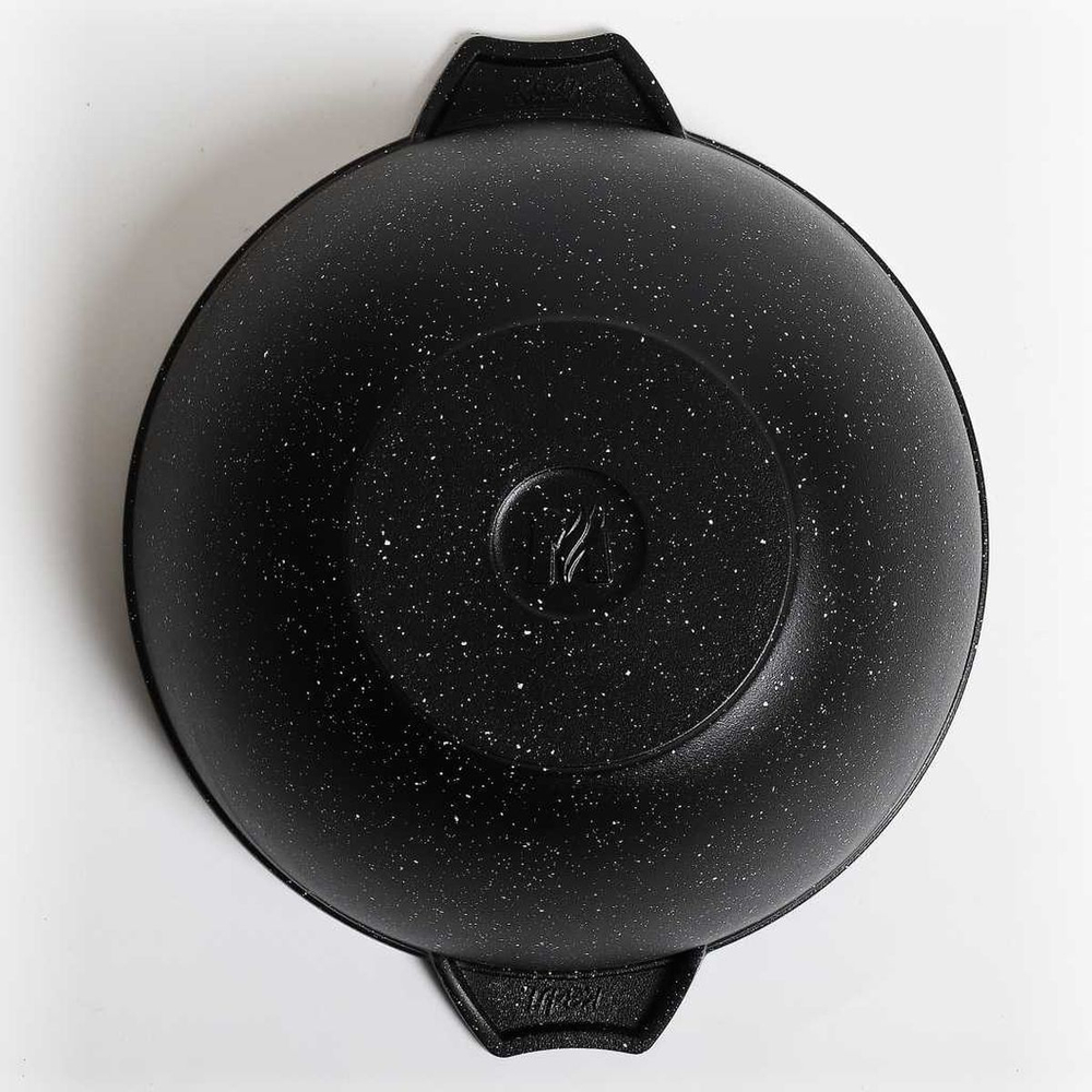 Казан алюминий, антиприг, 4 л, Гранит black, с крыш, Мечта, 54 802
