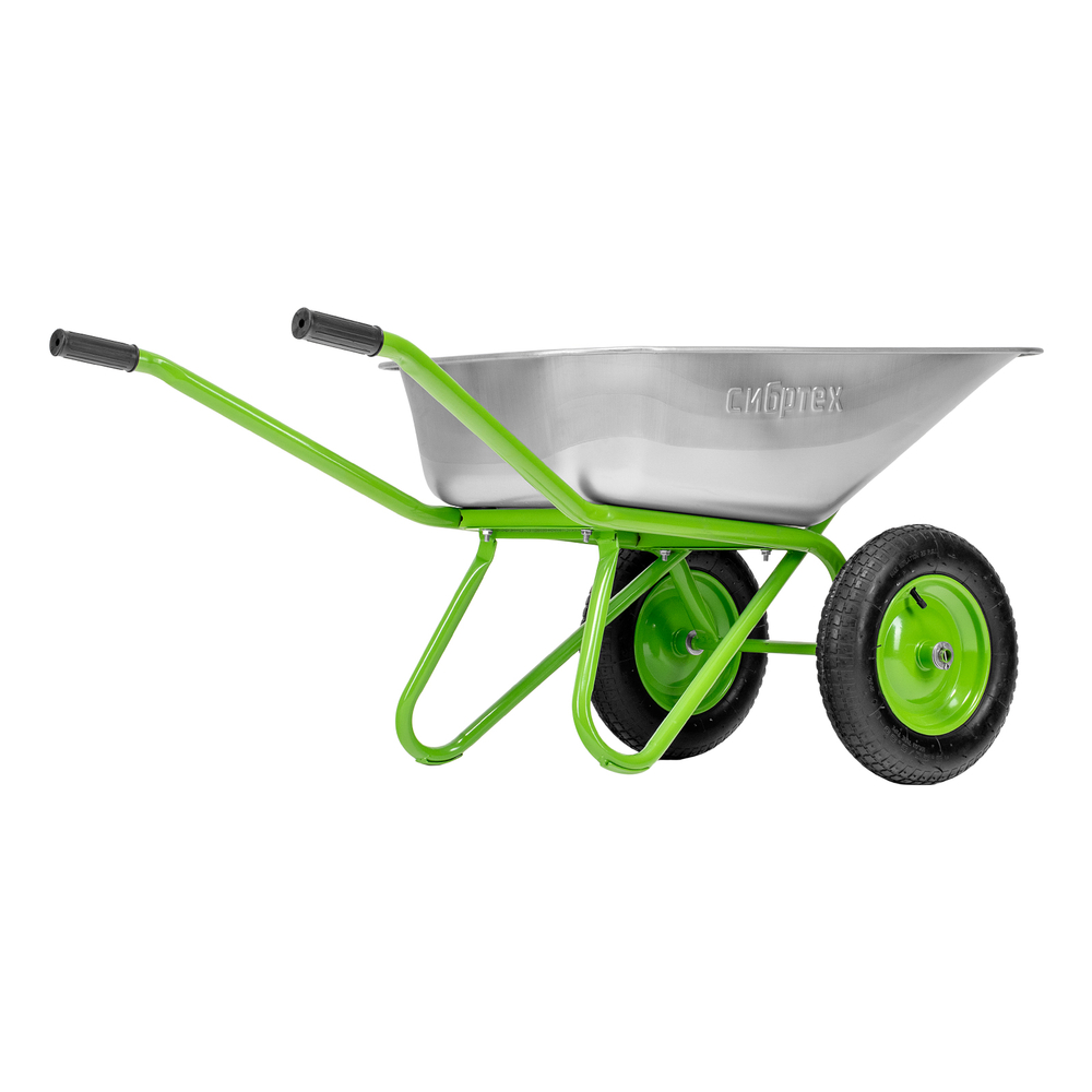 Тачка садово-строительная Сибртех 2-х колесная, грузоподъемность 230 кг, объем 110 л
