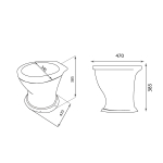 Унитаз "Дачный" без сиденья (г.Лобня)