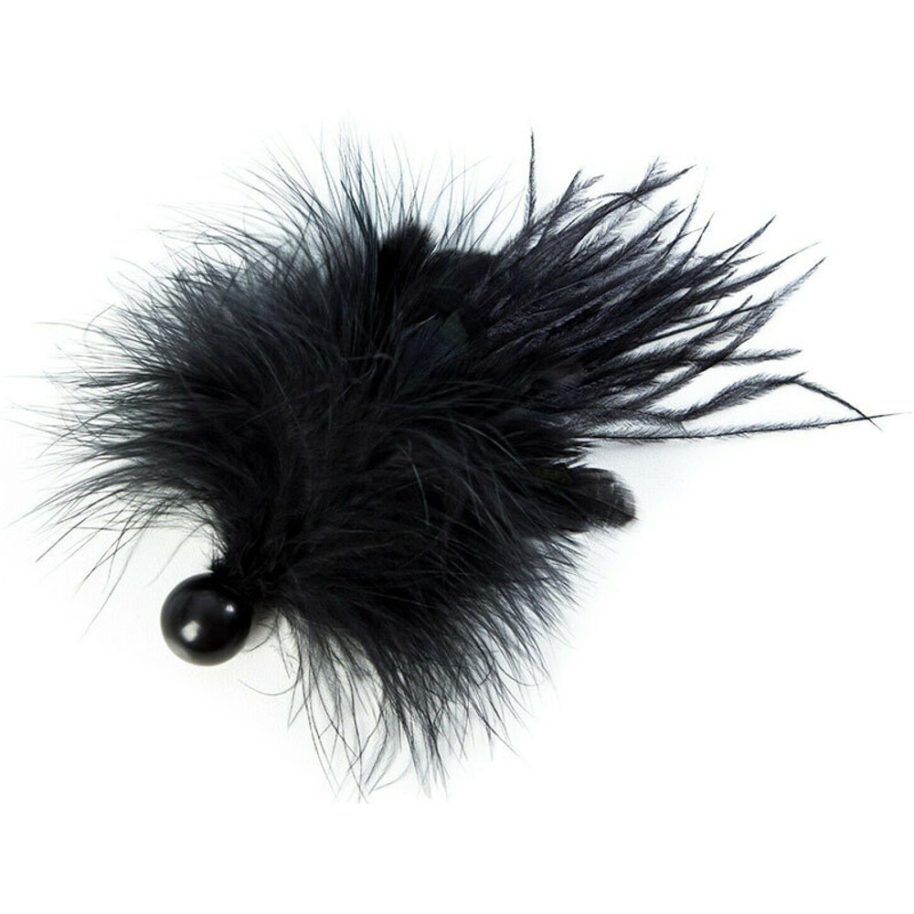 Bijoux Indiscrets Pom Pom - feather tickler, Кисточка перьевая