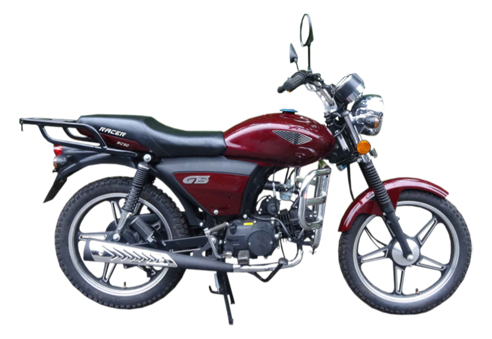 Мопед Racer RC50-F Alpha + ЦПГ 110 (бордовый) (Россия)
