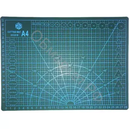 Мат для резки A4, зелёный
