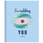 Тетрадь 48л., А5, клетка, Канц-Эксмо "Love yourself", гребень, мелованный картон, выб.лак, глиттер, перламутр, 5 дизайнов