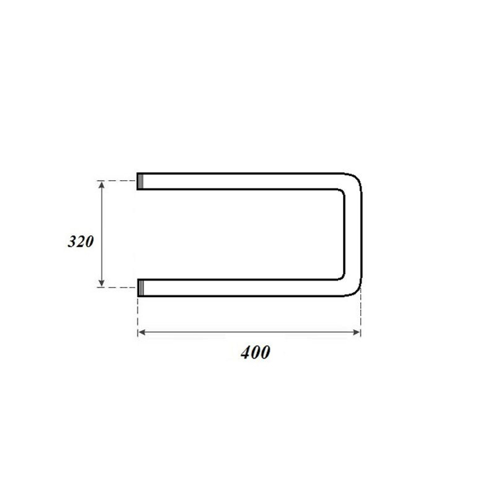 Полотенцесушитель водяной Point PN35334 320x400 П-образный (1"), хром