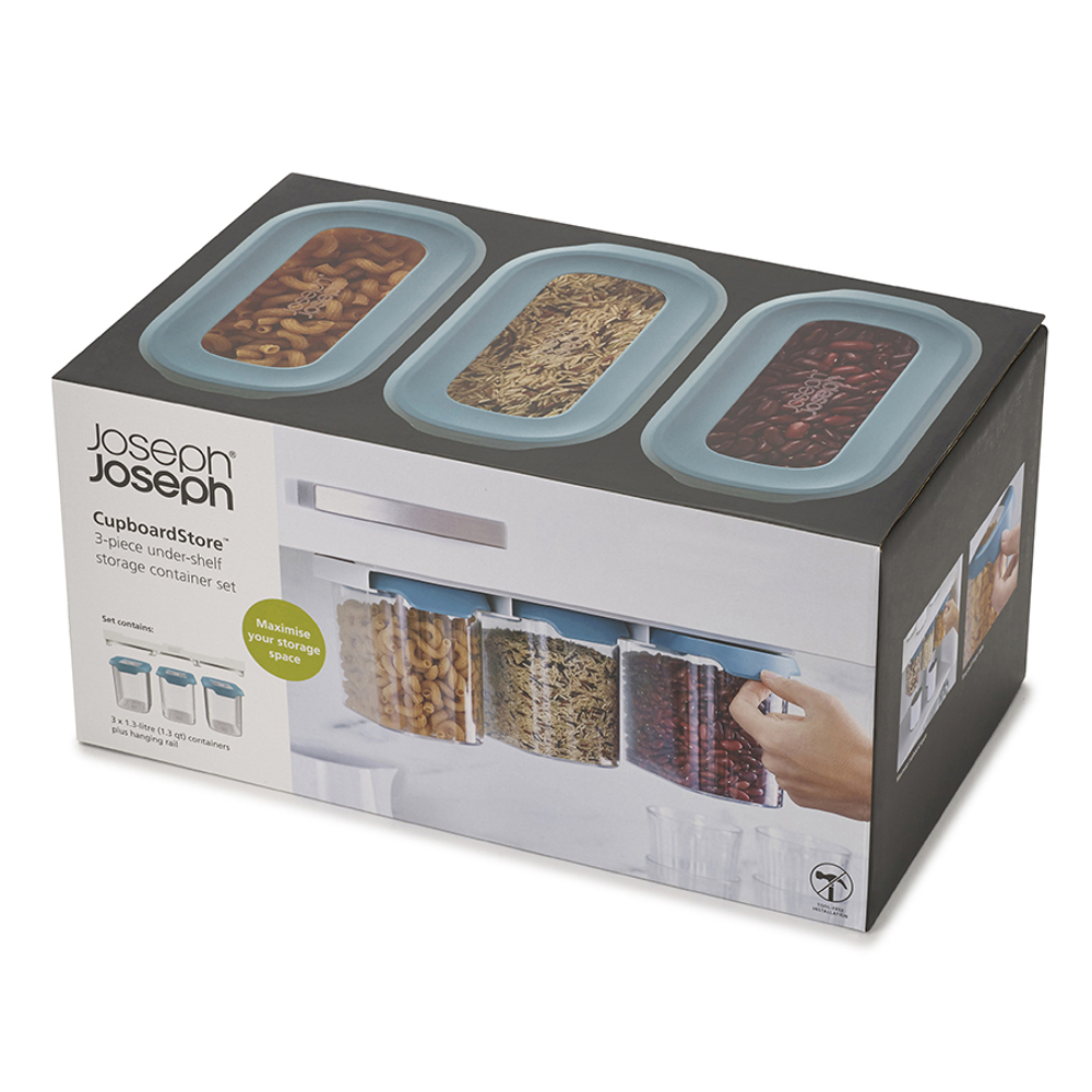 Набор подвесных контейнеров cupboardstore, 1,3 л, темный опал, 3 шт.