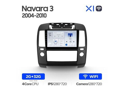 Магнитола Teyes X1 2-32 Wi-Fi Nissan Navara 3 D40 2004 — 2010 9.0"