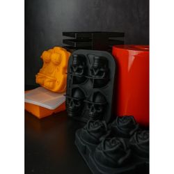 Форма для льда "Тыква" 4 ячейки 5,5*4,5 см силикон B'Guys P.L.- Barbossa