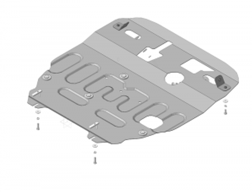 Защита стальная 2 мм Д; КПП Mitsubishi ASX с 2010 г.в. MOTODOR.71337