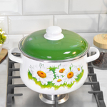 Кастрюля 4л коническая "Ромашки лето"