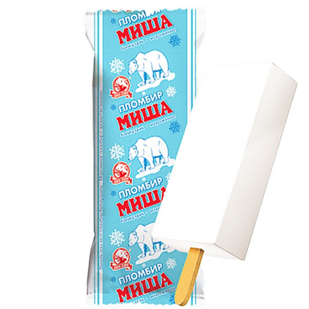 Мороженое Миша Пломбир Шин-Лайн 80 гр