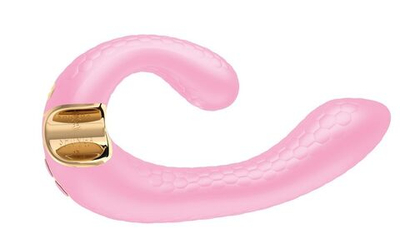 Розовый гибкий вибростимулятор MIYO с двумя моторами - 18,5 см. (Цвет: розовый)