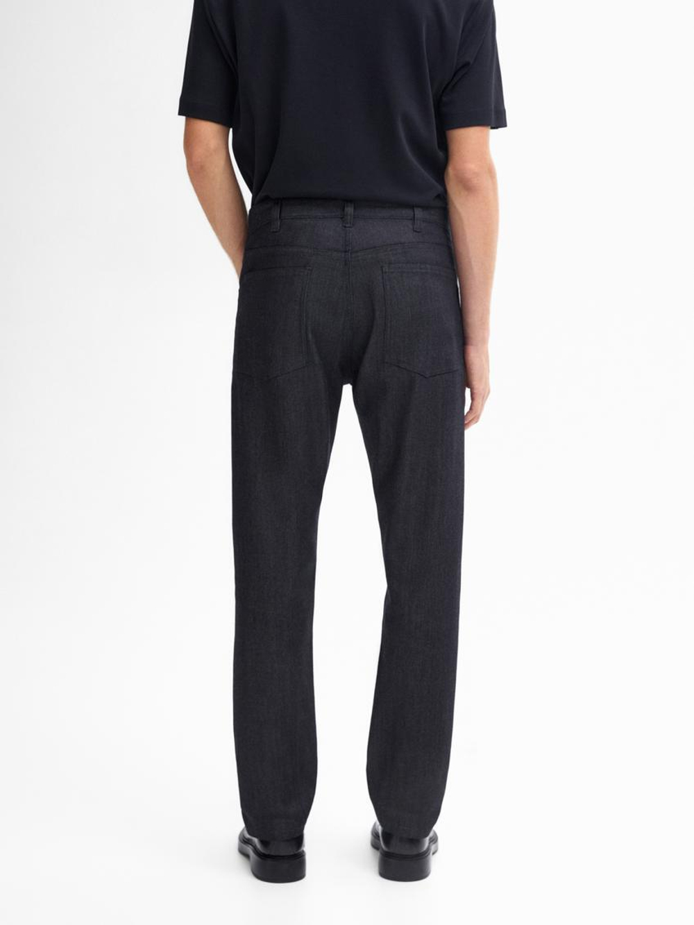 Massimo Dutti Джинсы свободного кроя из смесового хлопка, индиго