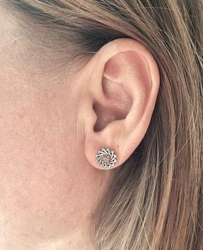 Эрцгамма. Серьги пусеты.