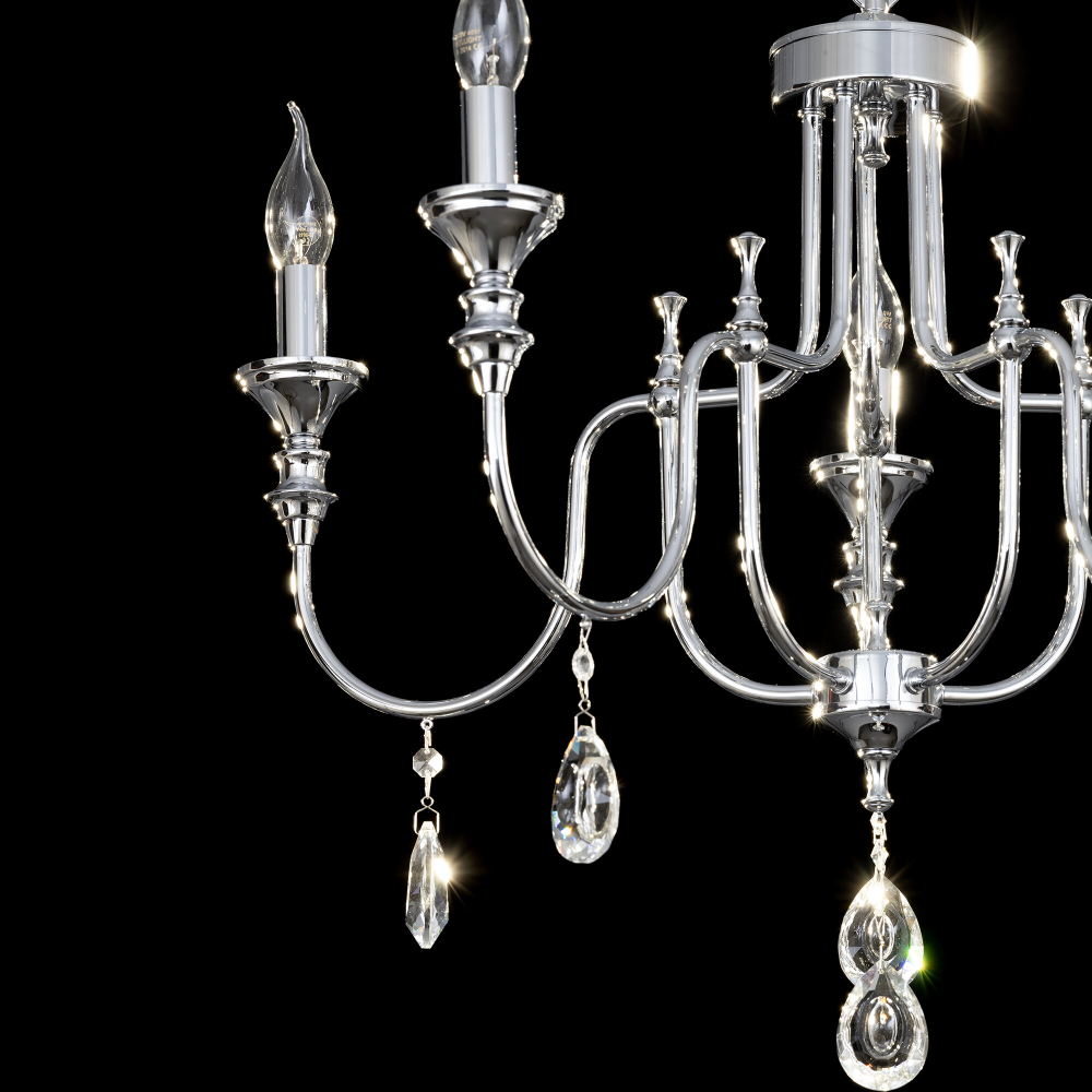 Citilux Рига CL437151 Люстра подвесная Хром