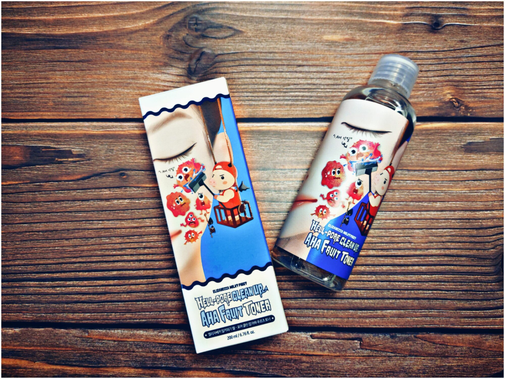 Тоник-пилинг с фруктовыми кислотами Elizavecca Hell-Pore Clean Up Aha Fruit Toner