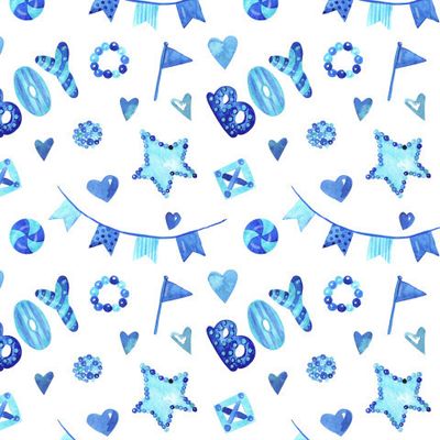 Детский узор для мальчика